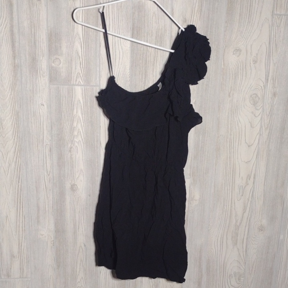 Elegant Little Black One-Shoulder Dress